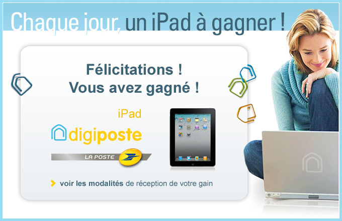 Chaque jour un iPad à gangner