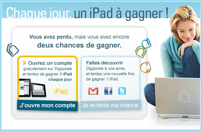 Chaque jour un iPad à gangner