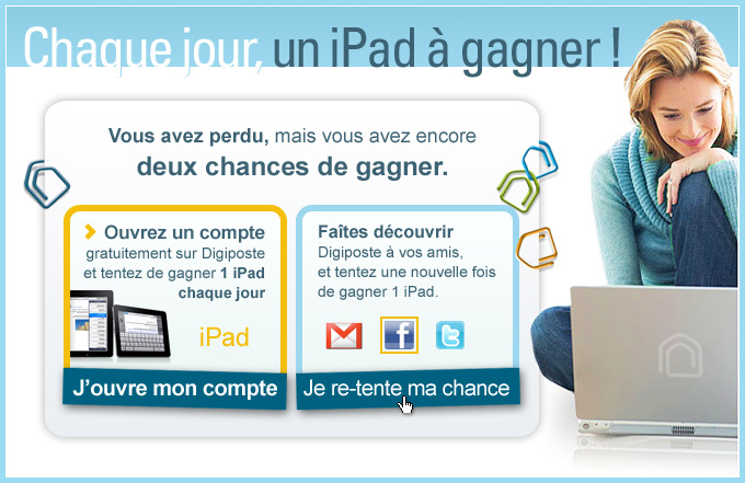 Chaque jour un iPad à gangner